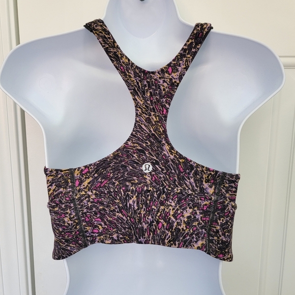 Lululemon Wunder Train Long Line Bra Medium Support C/D Racerback Topography 8 - Picture 5 of 10